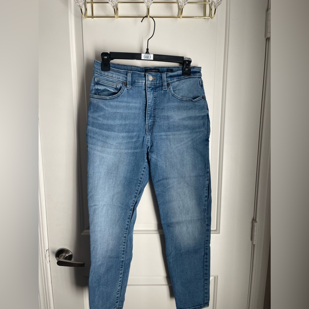LUCKY BRAND HIGH RISE BRIDGETTE SKINNY CROP JEANS SIZE 10 (30)